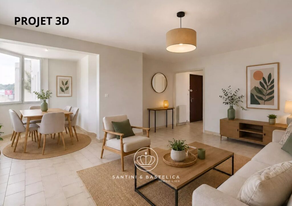 Appartement T3 à vendre à Mezzavia – Résidence sécurisée avec parking et cave
