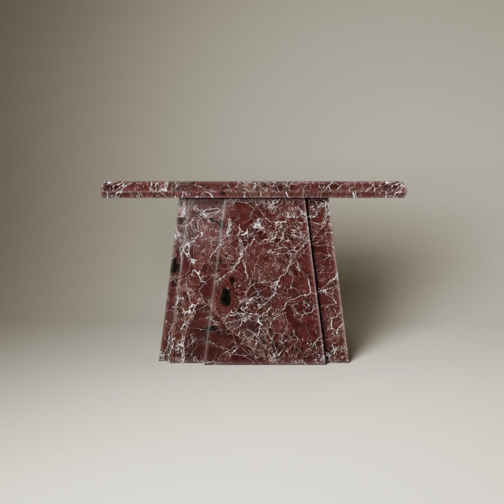 Console Cap, marbre Rosso Levanto